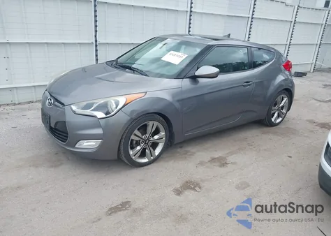2013 Hyundai Veloster Base W/Black z USA, uszkodzony, nr VIN KMHTC6AD3DU118515